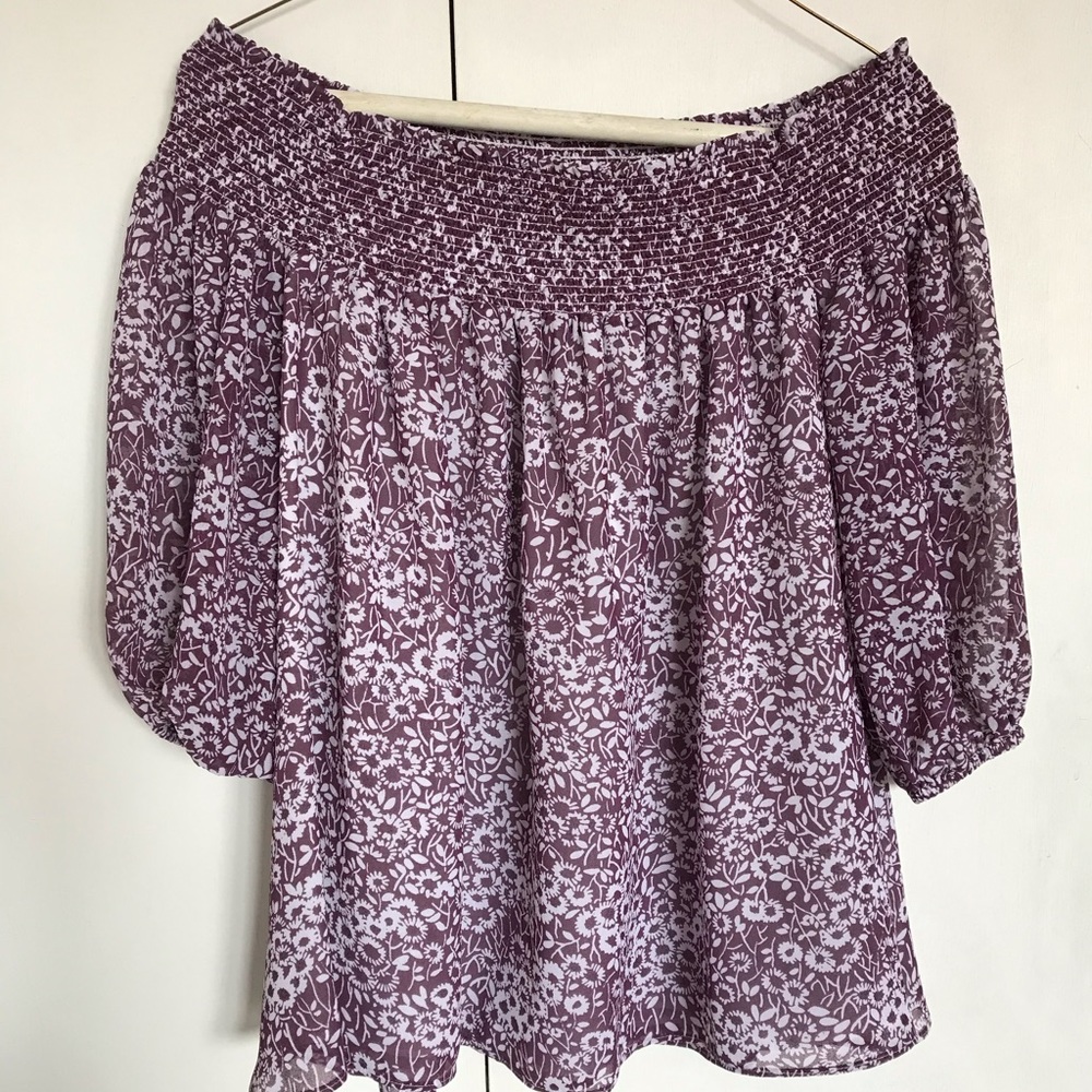 Ann Taylor LOFT, off the shoulder top, XXSP